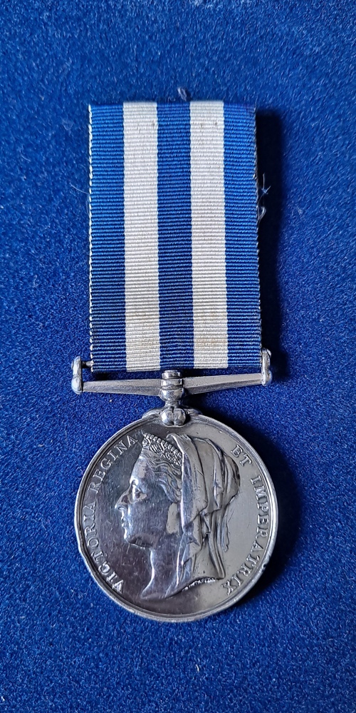 Egypt Medal, undated, no clasp. - to the French born Secretary to the British Police Commissioner in Egypt - this man was later involved in the famous Stamp forgeries of Sudan in 1902