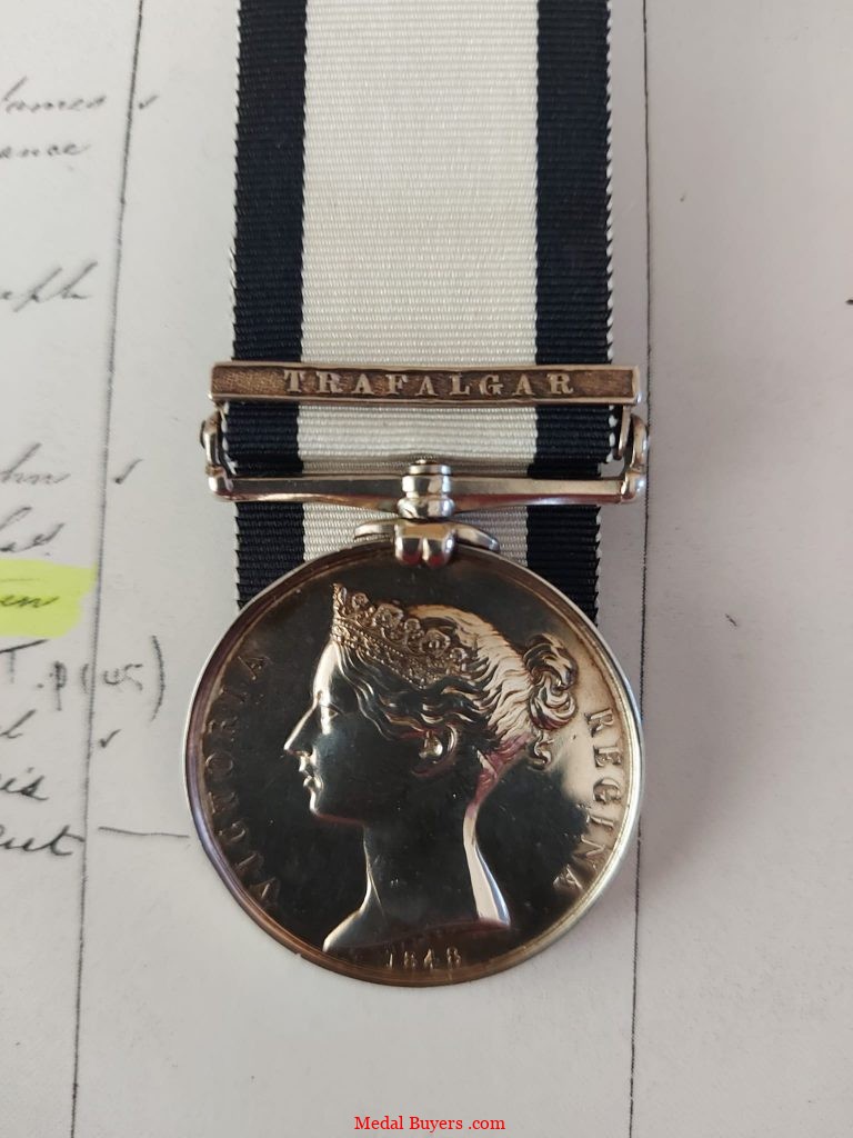 Average price paid for a Trafalgar clasp medal £7000.00